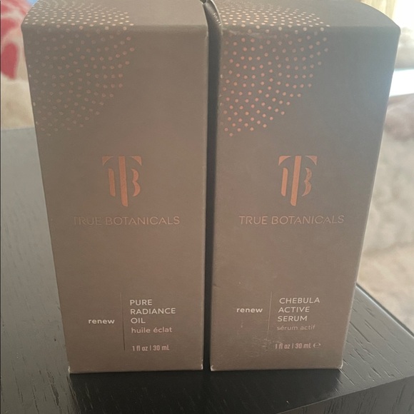 True Botanicals Pure Radiance Oil and Chebula Active Serum Set - Brown